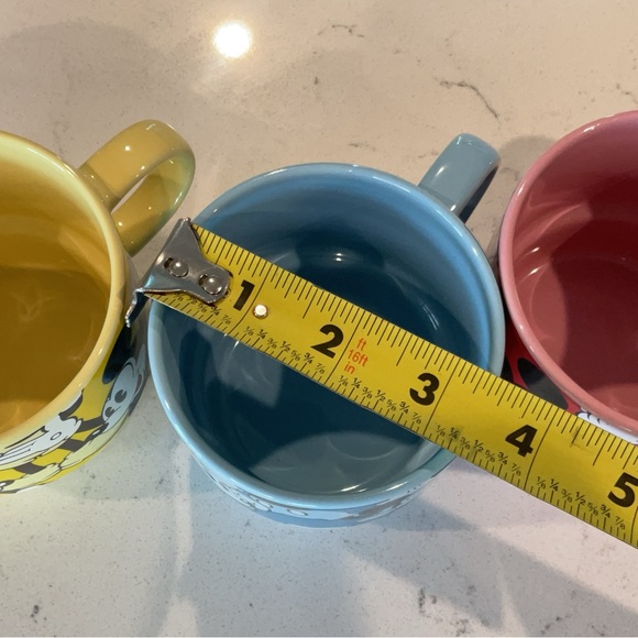 Walt Disney Mickey Mouse Stackable Set of 3 Mugs & 3 Colors Excellent Condition - Picture 9 of 10